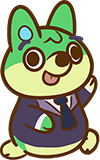 Cute green dog - the aroogi